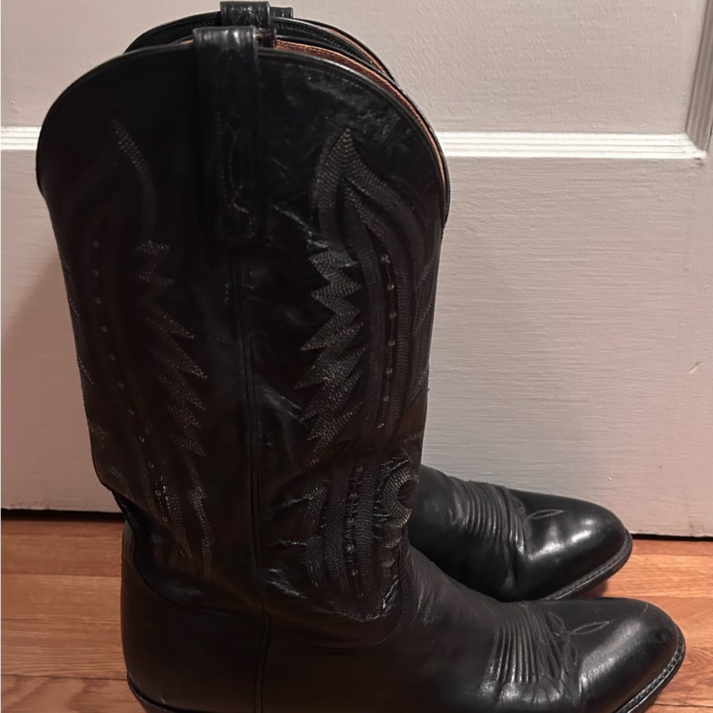 Lucchese 2000 Black Cowboy & Western Boots